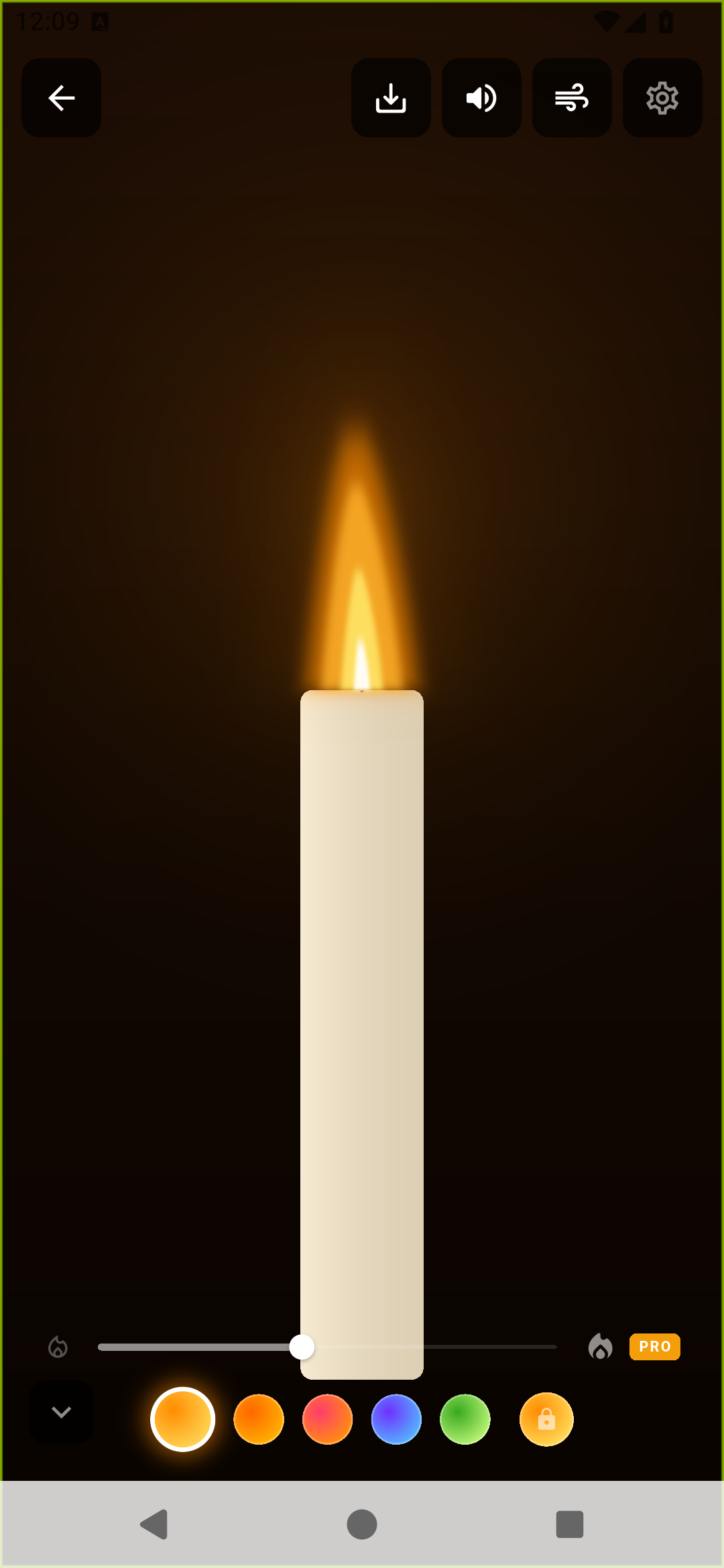 Calm Studio Candle mode