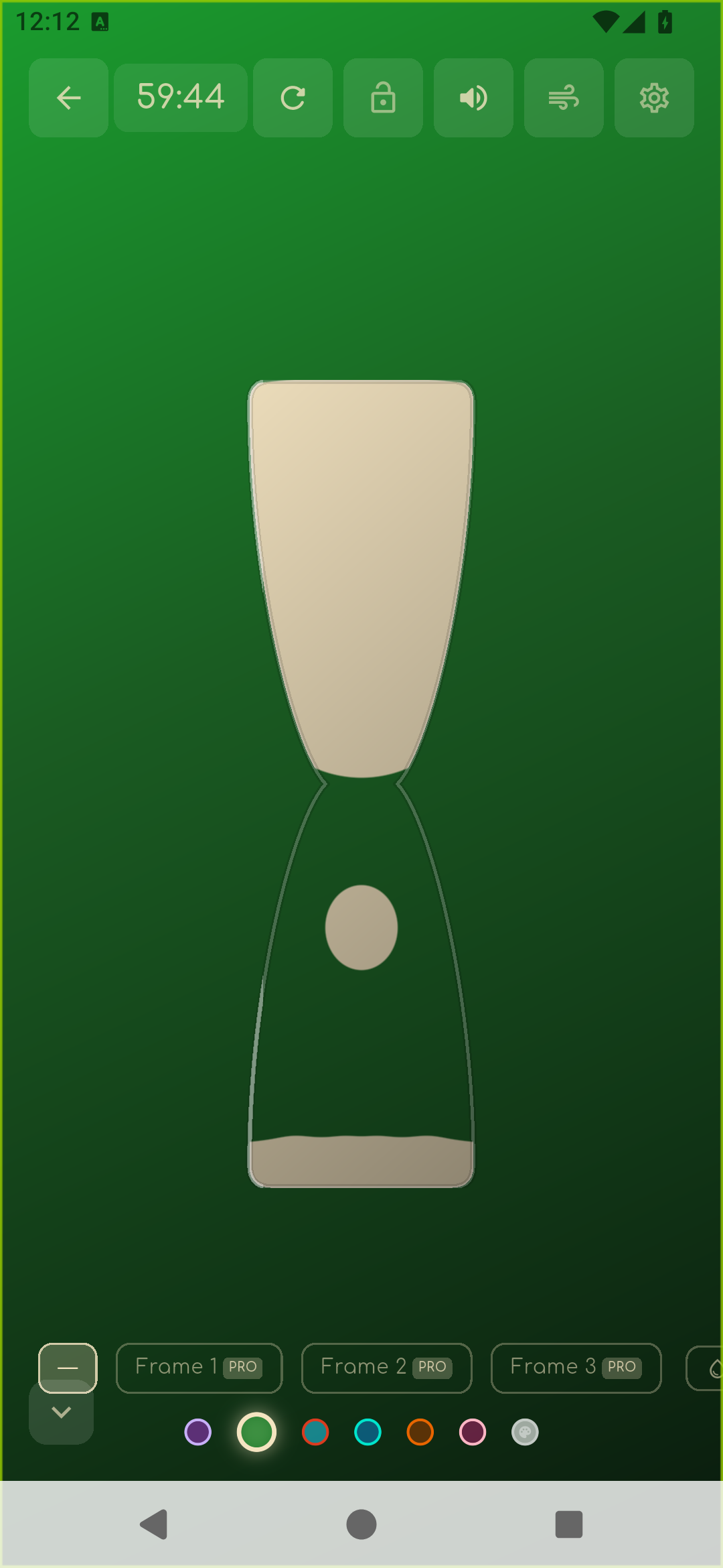 Calm Studio Hourglass mode